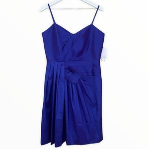 Calvin‎ Klein NWT Metallic Shimmer Purple Blue Cocktail Dress Size 8